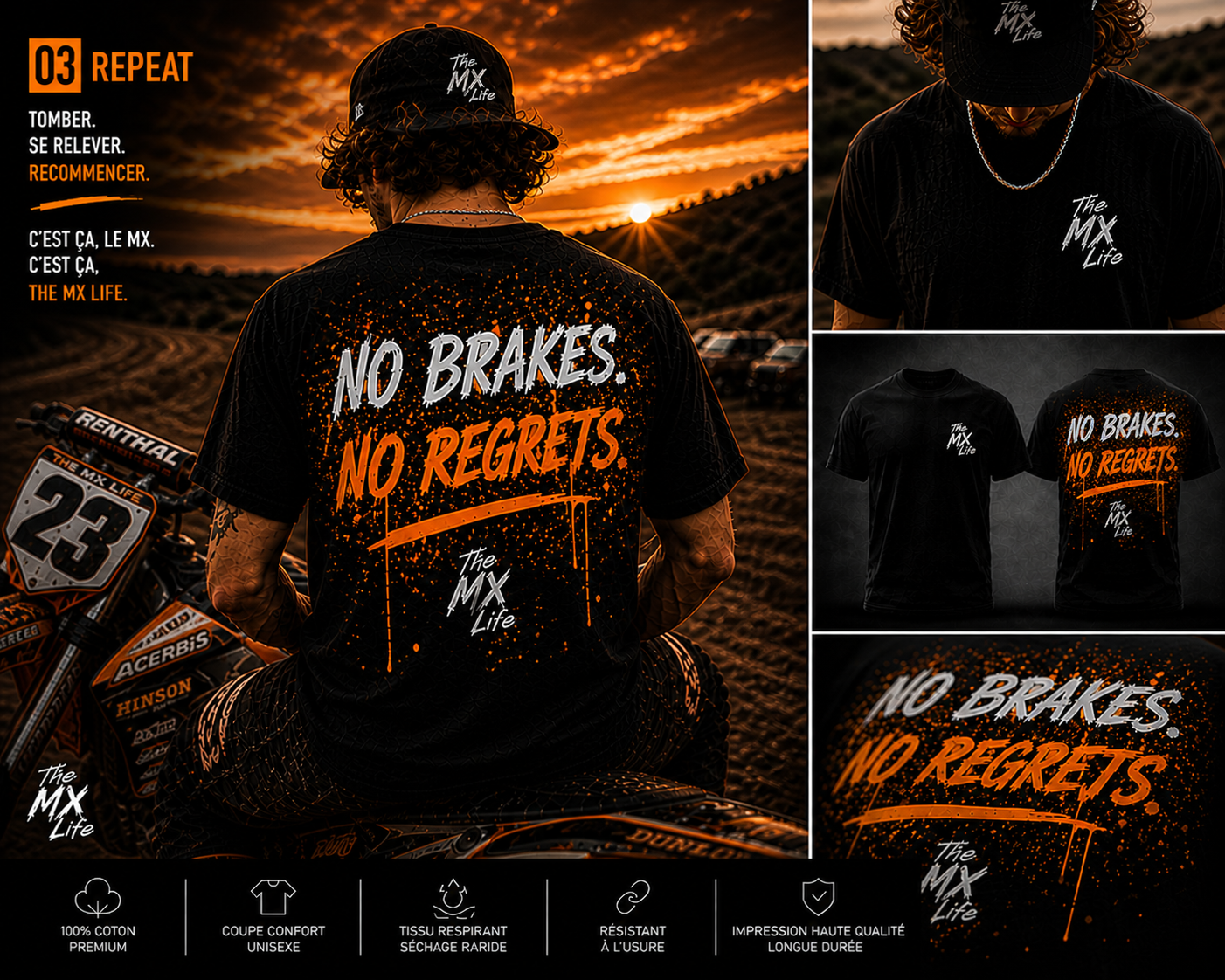 NO BRAKES NO REGRETS